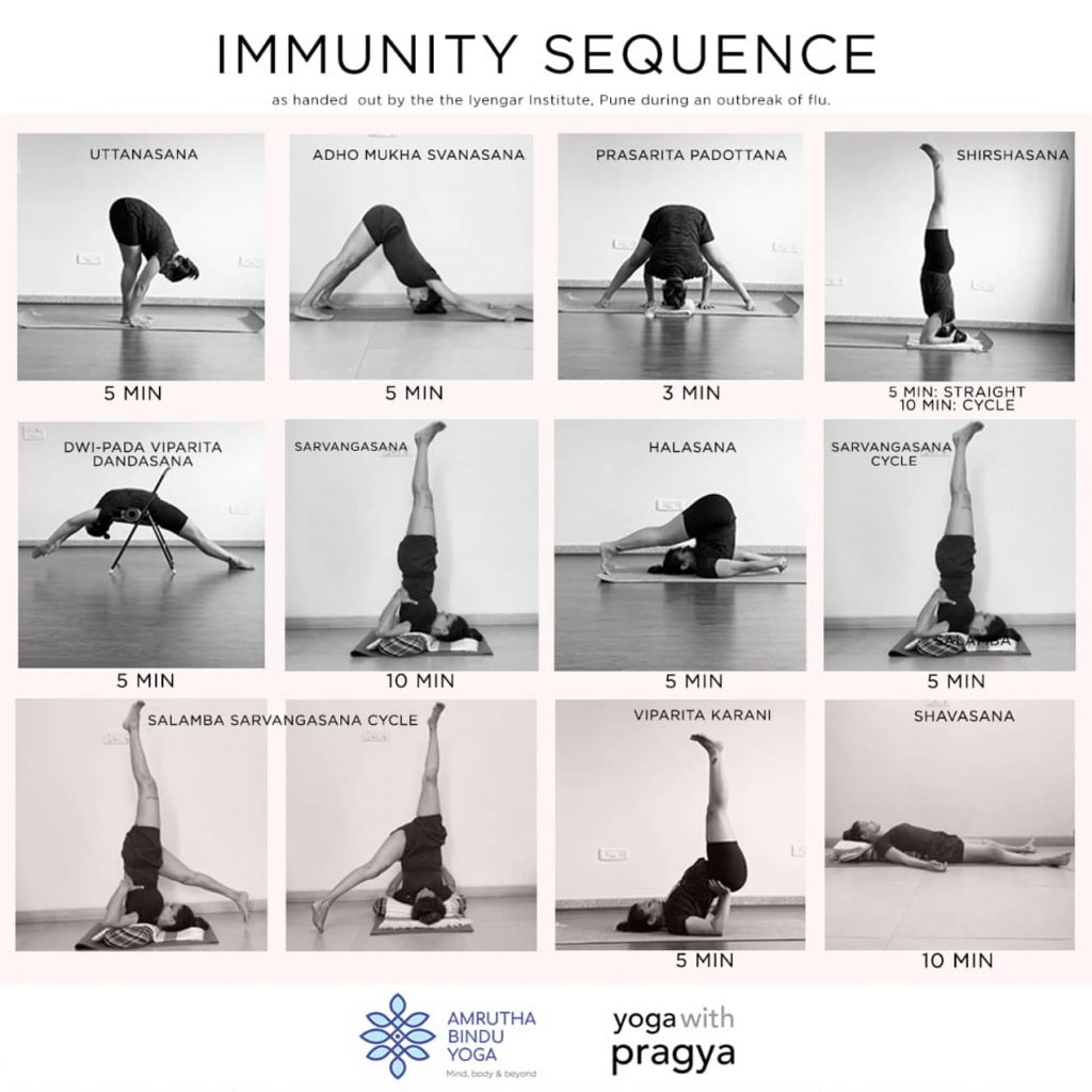 How to improve your immune system with yoga and food?
