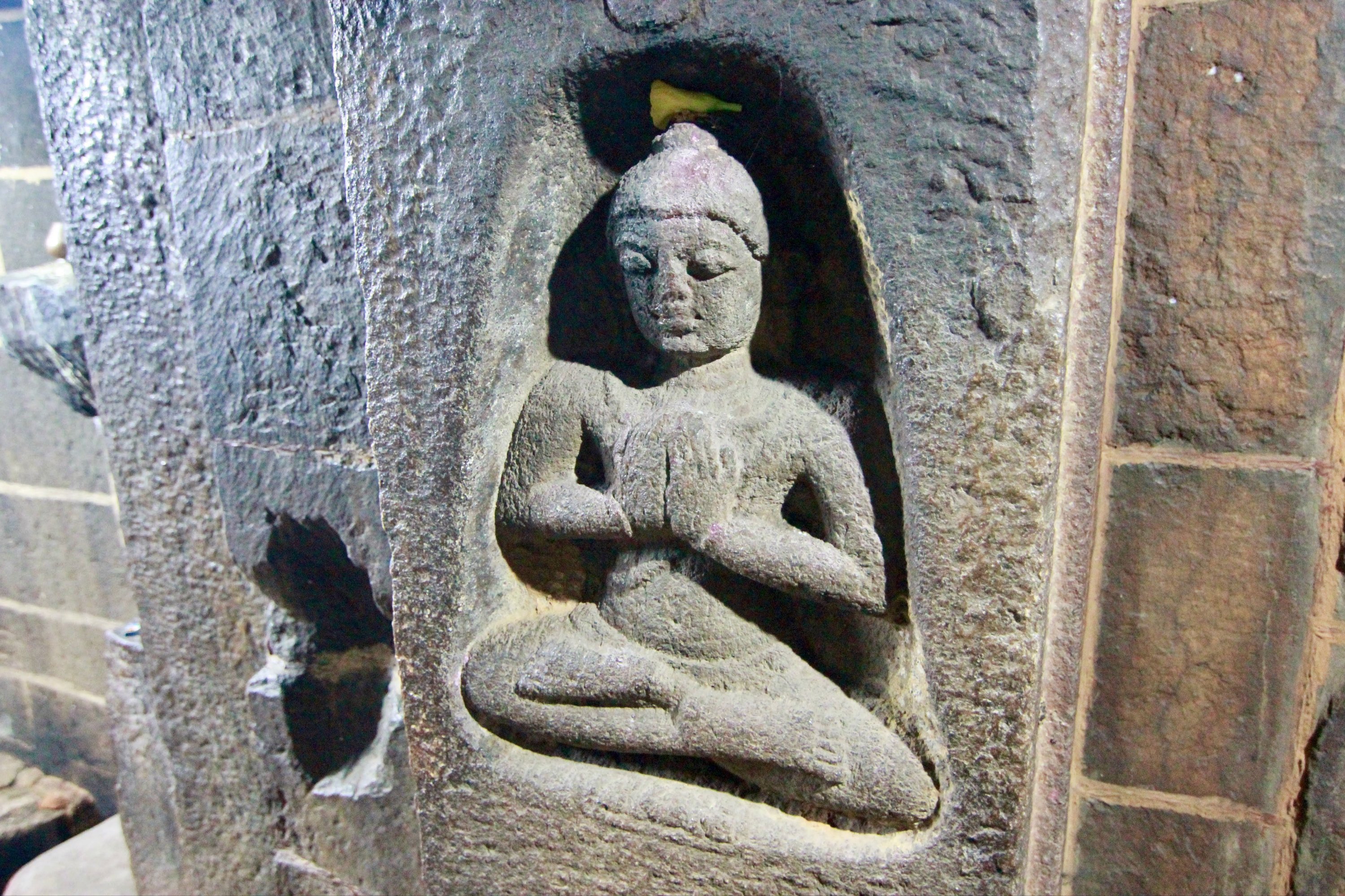 The Buddhist connection at the site. 