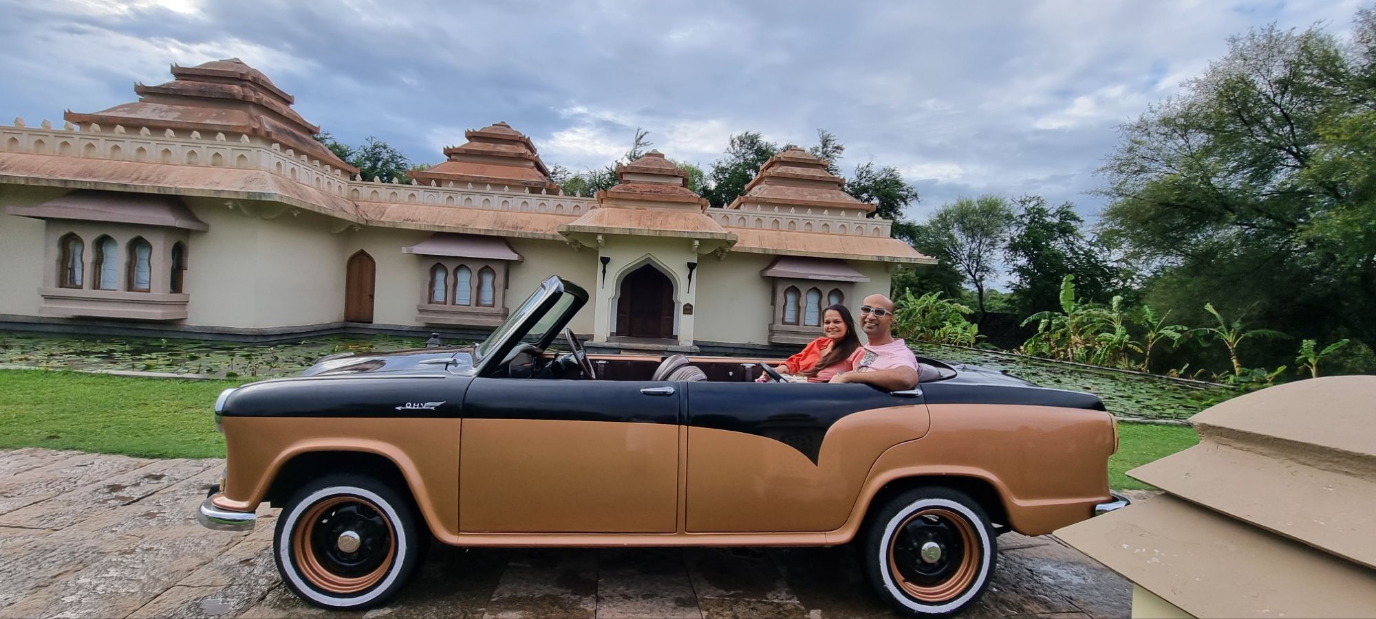 A ride in a vintage Ambassador.