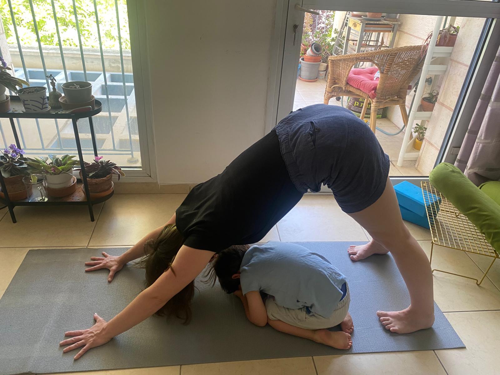 Agi Wittich and postpartum yoga practice.