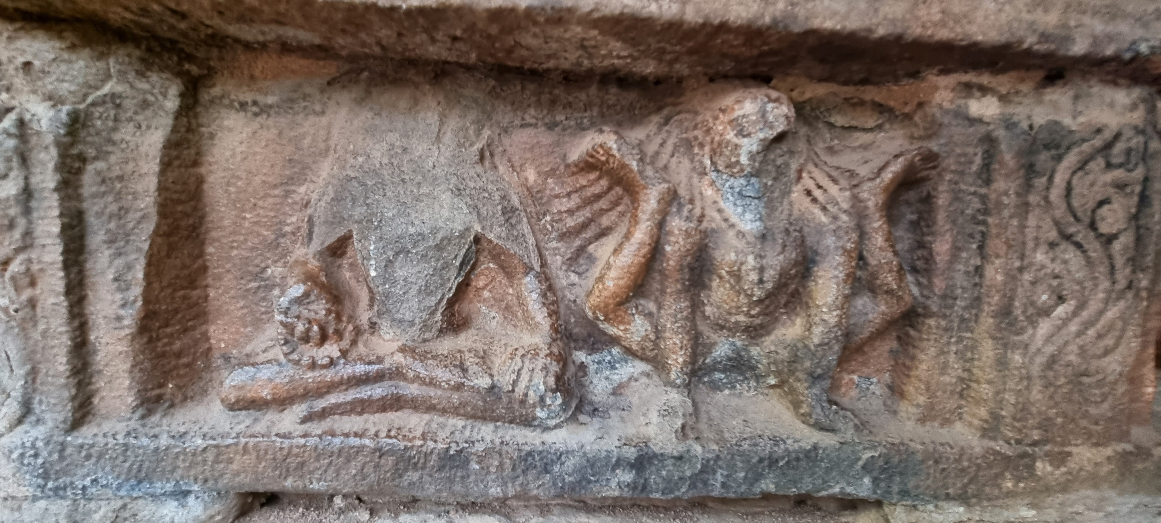 On the walls of te Sringeri Matha temple.