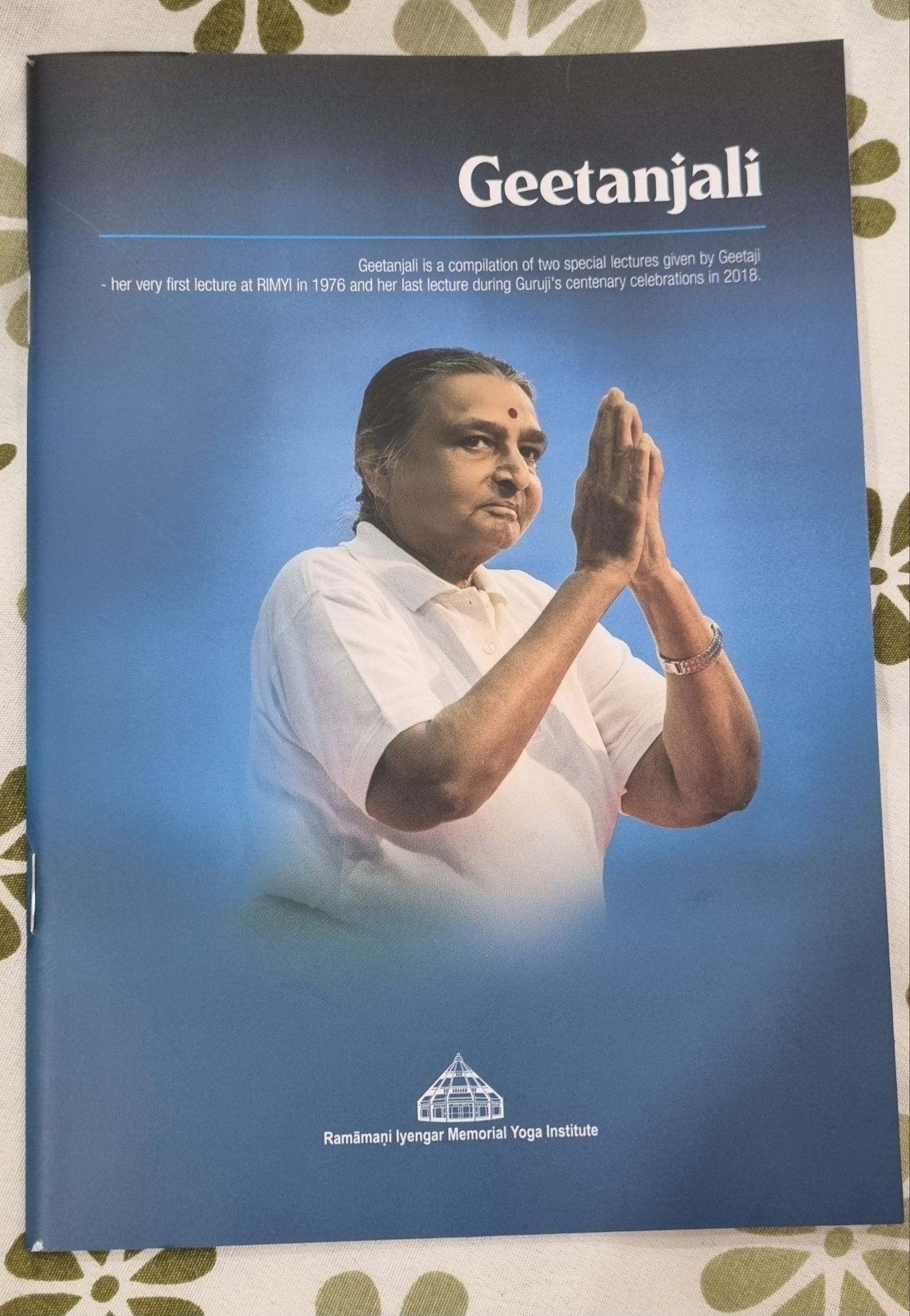 A book from the bookshop at the Iyengar Yoga Institute in Pune.