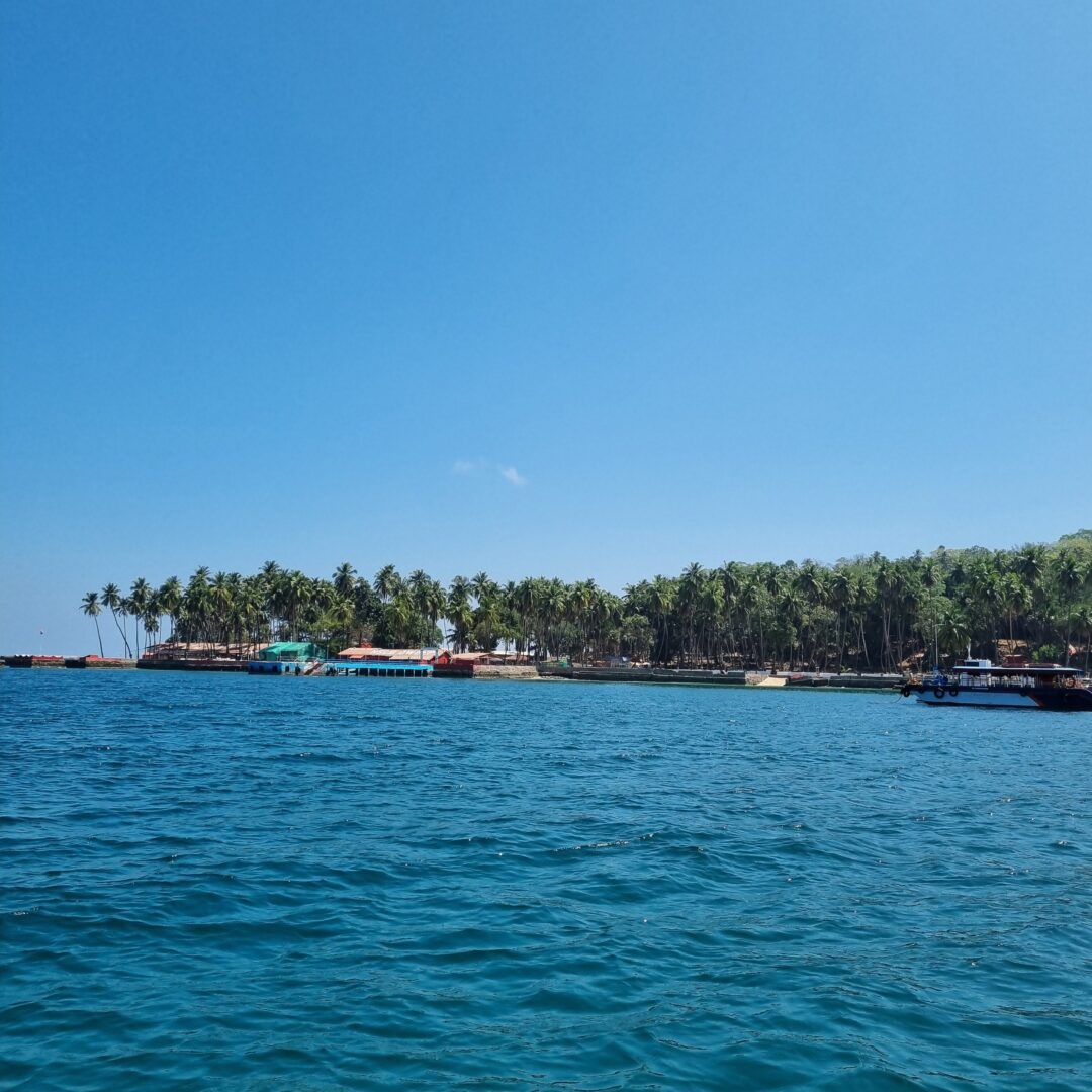 Ross Island from the 15 minute ferry from Port Blair.
